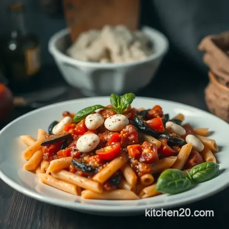 Easy & Delicious Aubergine and Mozzarella Pasta: A Family Favorite