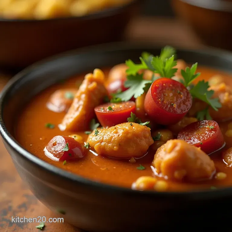 The Deep South Hug Authentic New Orleans Chicken Andouille Gumbo presentation