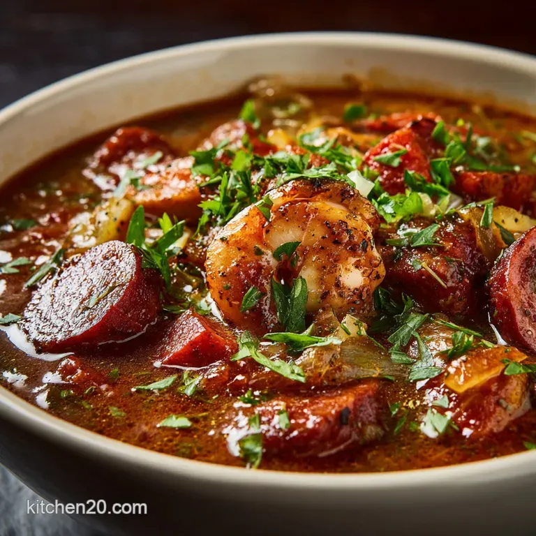 The Mahogany Masterpiece Chefs Authentic Chicken and Andouille Gumbo
