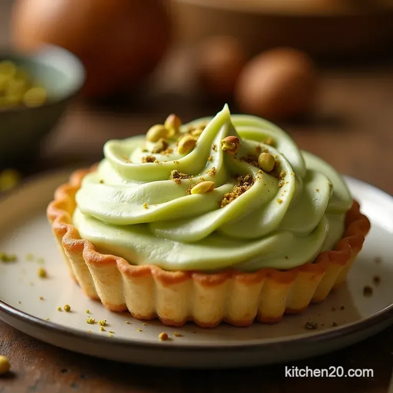 The Real Deal Authentic Sicilian Pistachio Pastry Cream Crema Al Pistacchio presentation