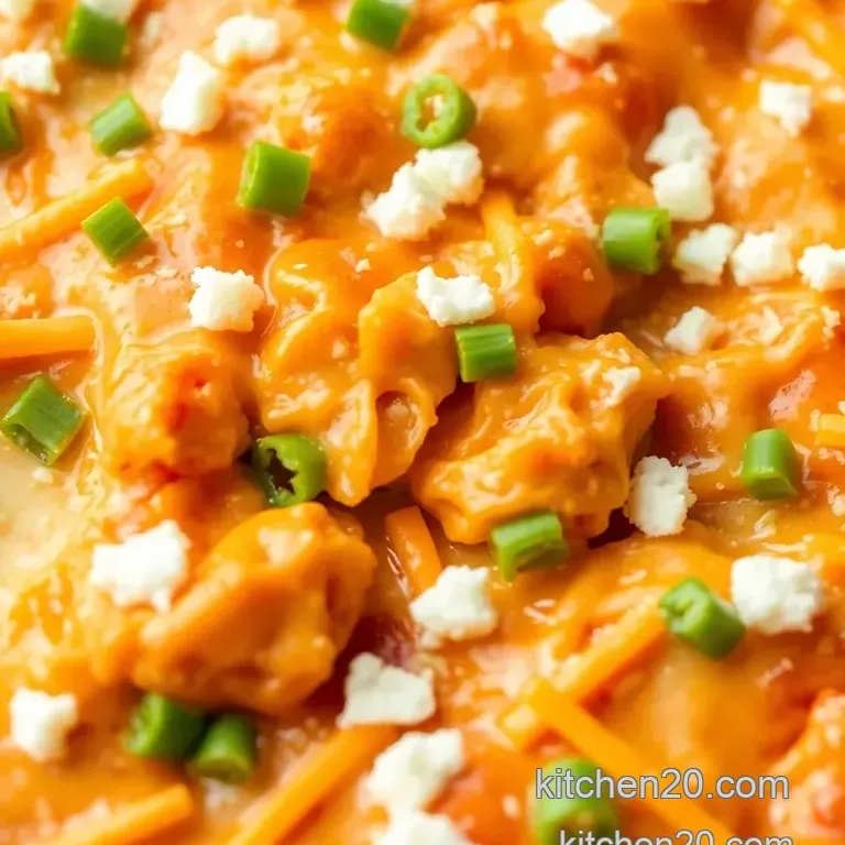 Bake Buffalo Chicken Cheesy Delight presentation