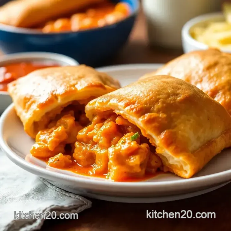 Spicy Buffalo Chicken Hot Pockets presentation