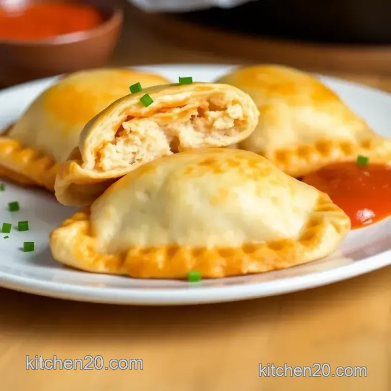 Quick & Delicious Buffalo Chicken Hot Pockets presentation