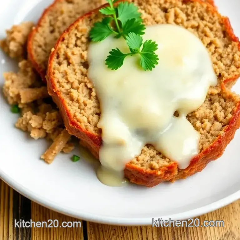 Bake Chicken Cordon Bleu Meatloaf Delight presentation