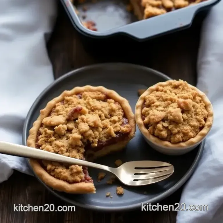 Delicious Bake Mince Pies with Crumble Topping presentation