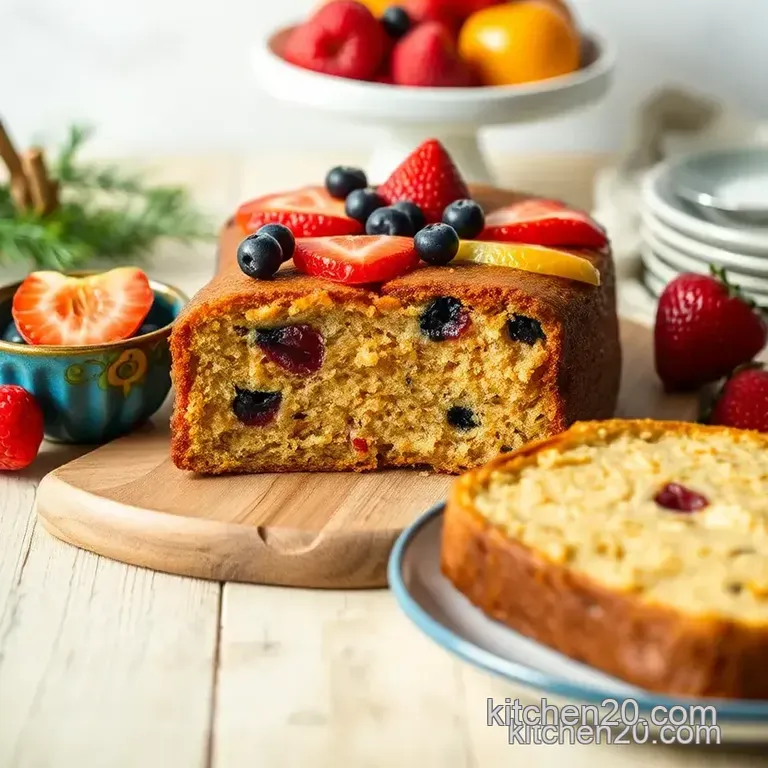 Joyful Mixed Fruit Festive Cake in Just 60 Minutes presentation