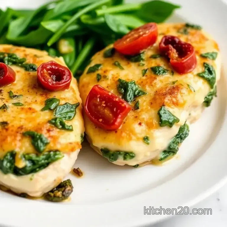 Bake Spinach Stuffed Chicken | Restaurant Style presentation