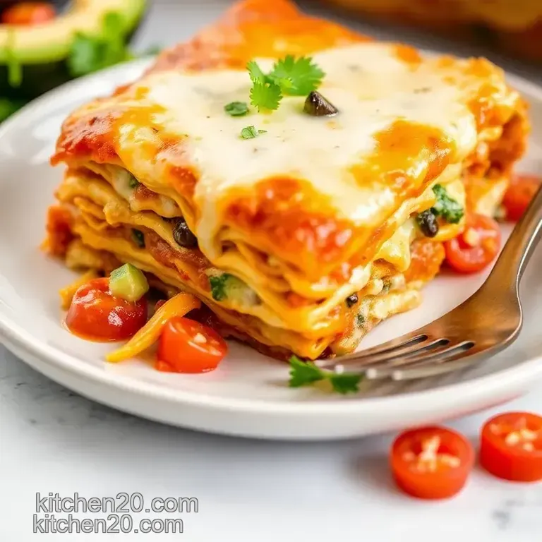 Quick & Cheesy Taco Lasagna presentation