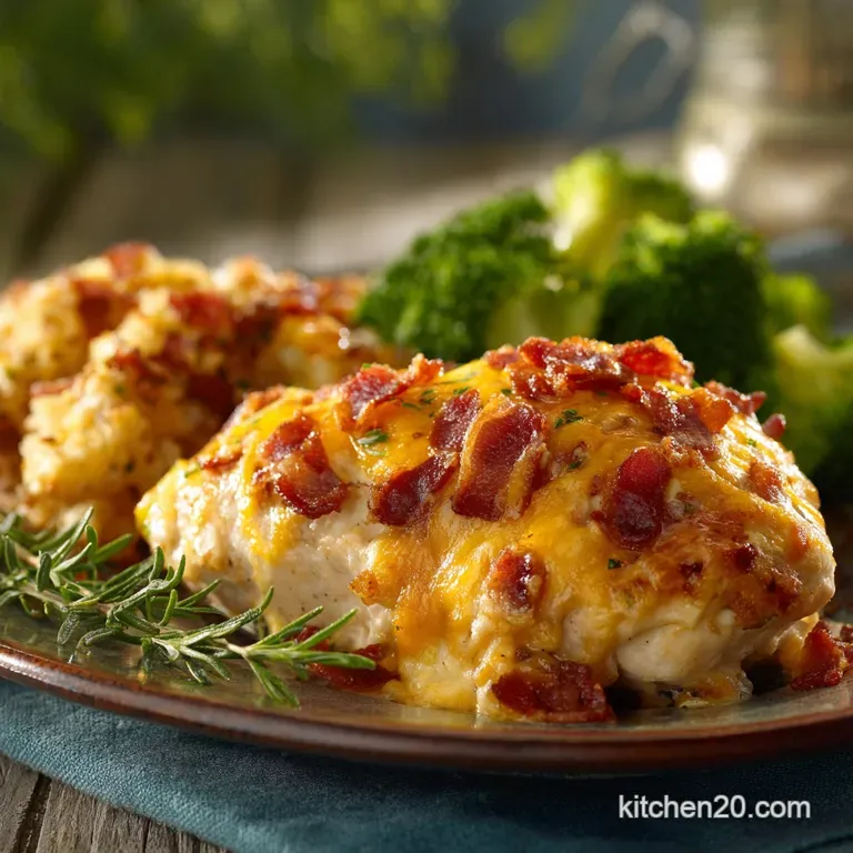 Baked Cheesy Bacon Ranch Chicken Melts (Easy 40-Minute Dinner) presentation