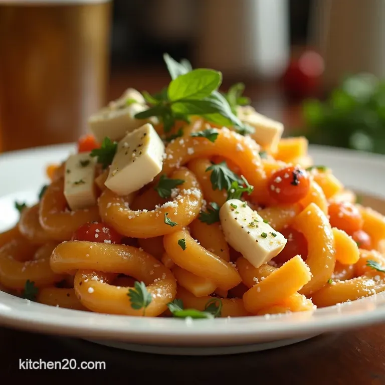 Baked Feta Pasta presentation
