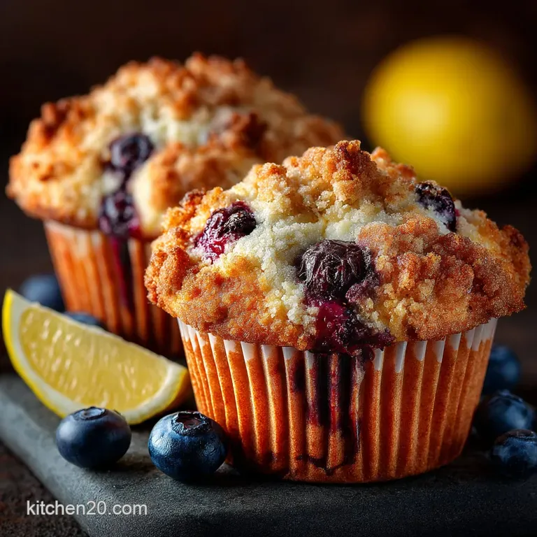 Properly Domed Blueberry Muffins with Lemon Zest Crumb