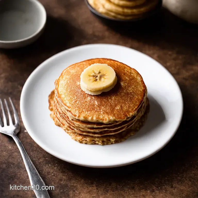 Banana Bonanza Oatmeal Pancakes