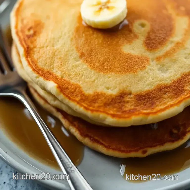 Banana Bonanza Pancakes presentation