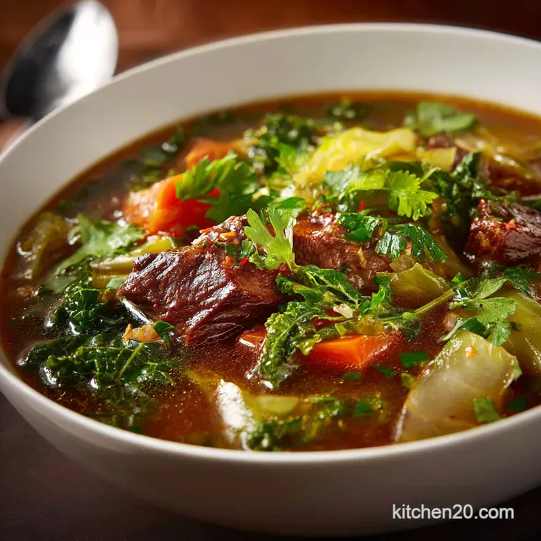Beef Cabbage Soup: Slow-Simmered Comfort Tender Beef and Deep Flavor