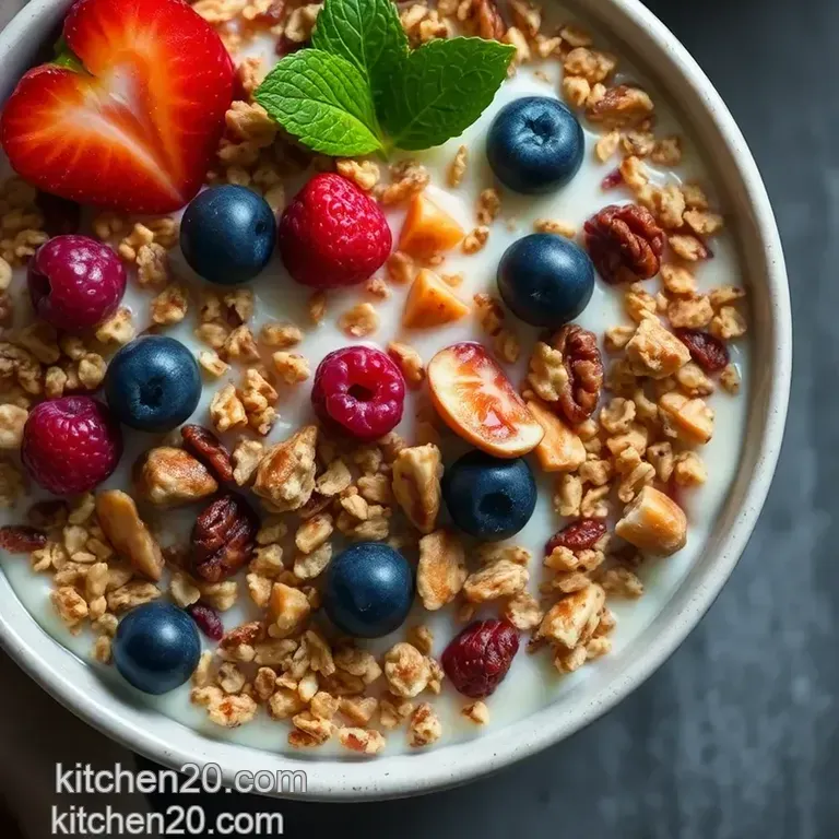 Berry Bliss Yogurt Parfait presentation