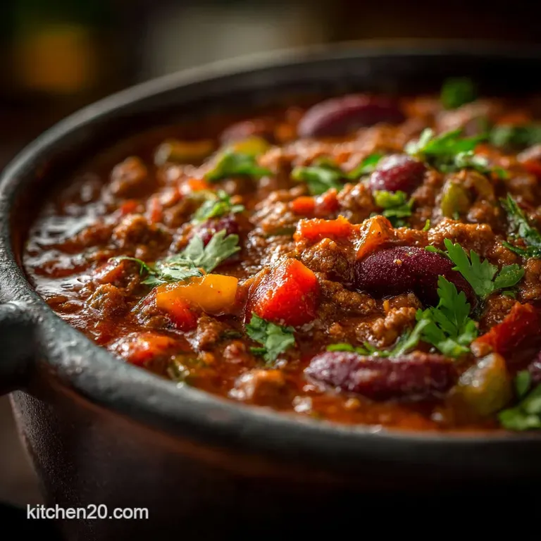 The Hearty Sunday Best Classic Beef and Bean Chili