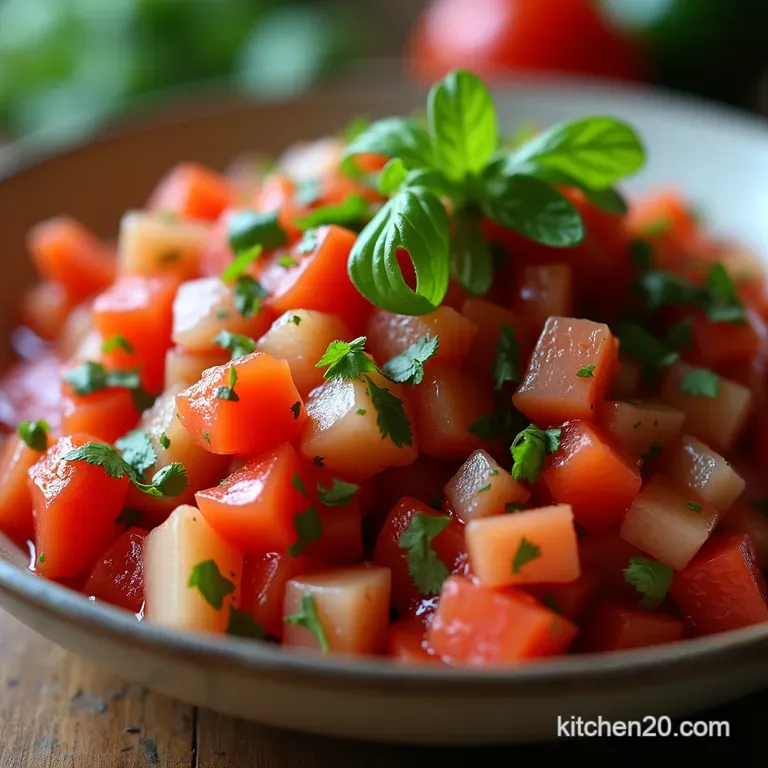 The NoFuss Perfectly Balanced Fresh Salsa Roja Pico De Gallo