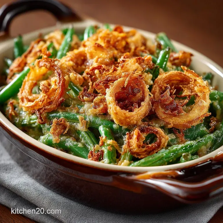 The Chefs Elevated Green Bean Casserole with Crispy Shallots