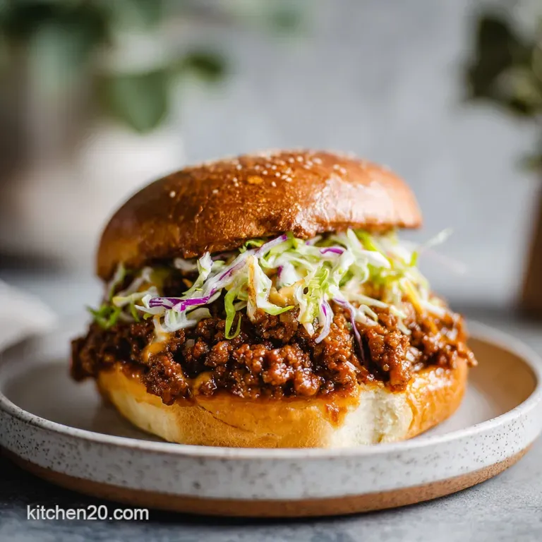 Homemade Sloppy Joes with Velvety Sauce