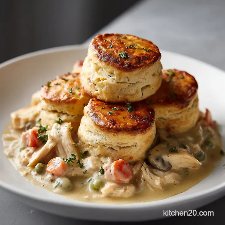 Chicken Pot Pie With Biscuits: Silky Velout&eacute;