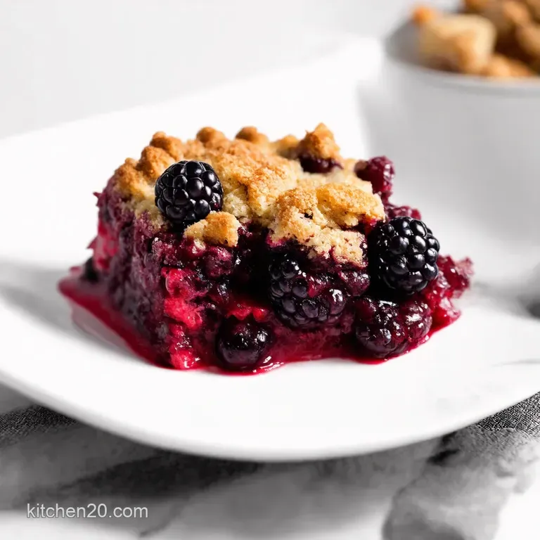 Blackberry Bliss Crumble Effortless Comfort Food