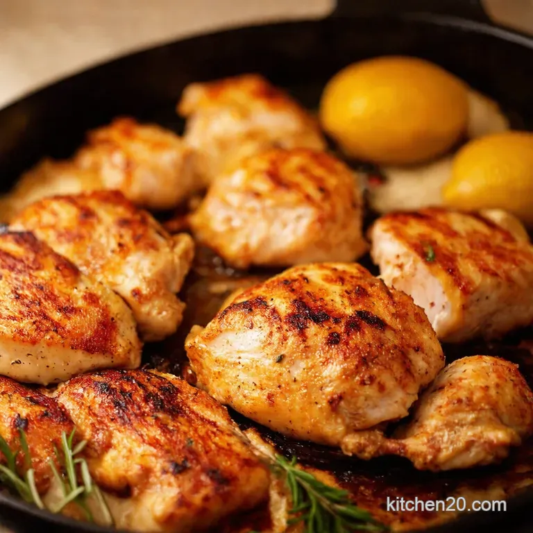 Blackstone Grilled Lemon Herb Chicken with Garlic Parmesan Asparagus presentation