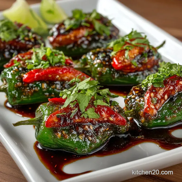 Shishito Pepper Recipe: Blistered with Glaze