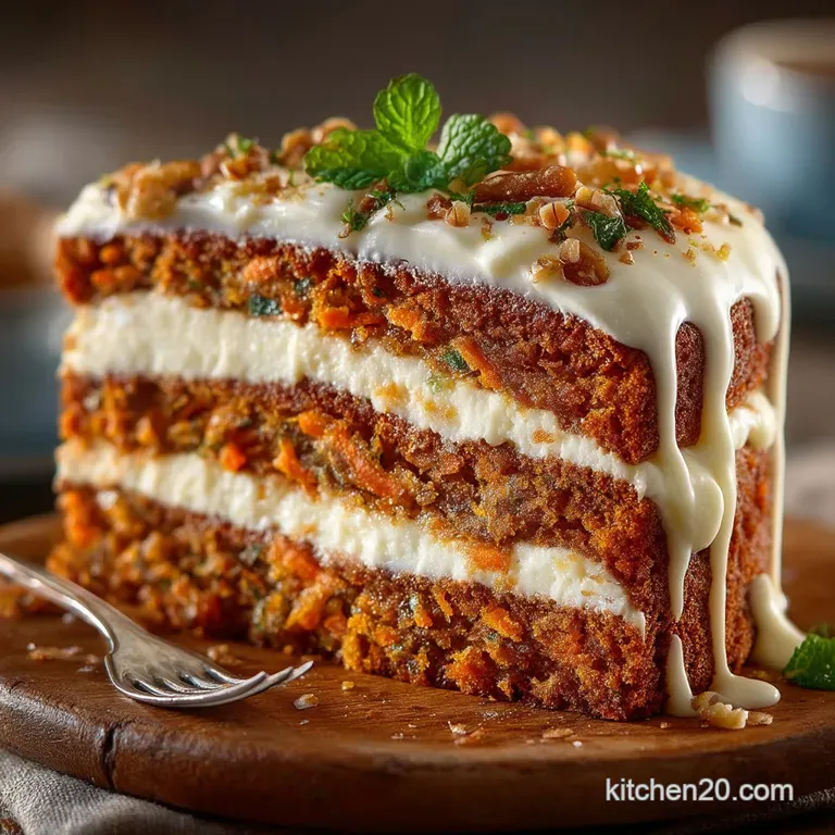 The Moist Layered Carrot Cake with Tangy Cream Cheese Frosting