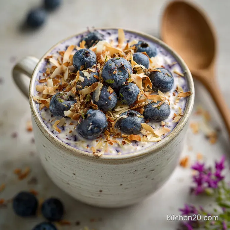 Creamy Blueberry Overnight Oats Recipe