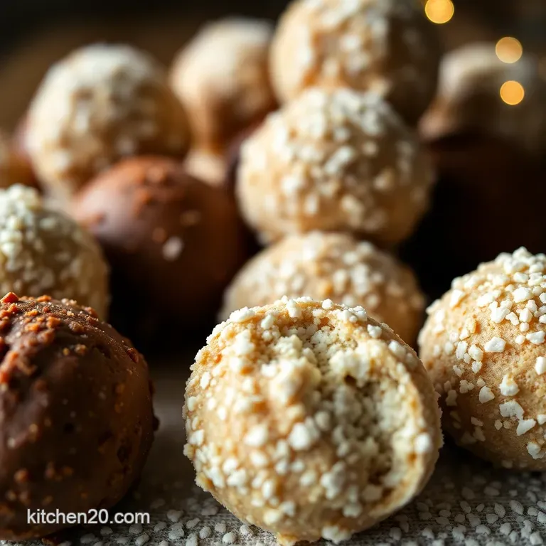 Boozy Bliss Balls: the Easiest No-Bake Rum Treat presentation