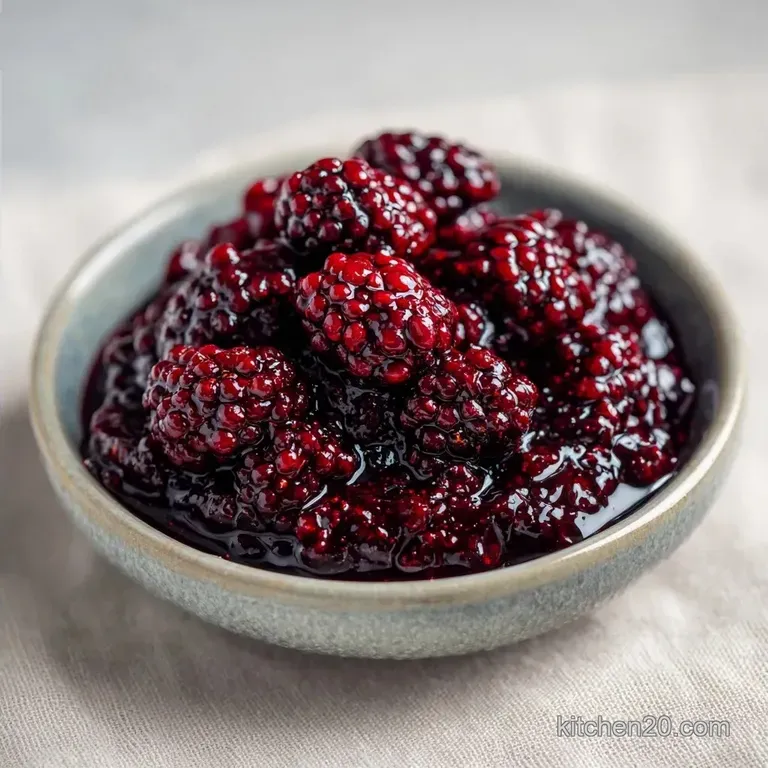 Old Fashioned British Mulberry Jam: Glossy and Thick