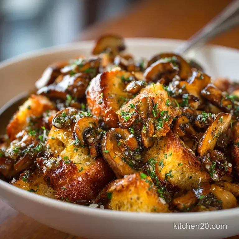 Thanksgiving Side Dishes: Our Sophisticated Brown Butter Mushroom Dressing