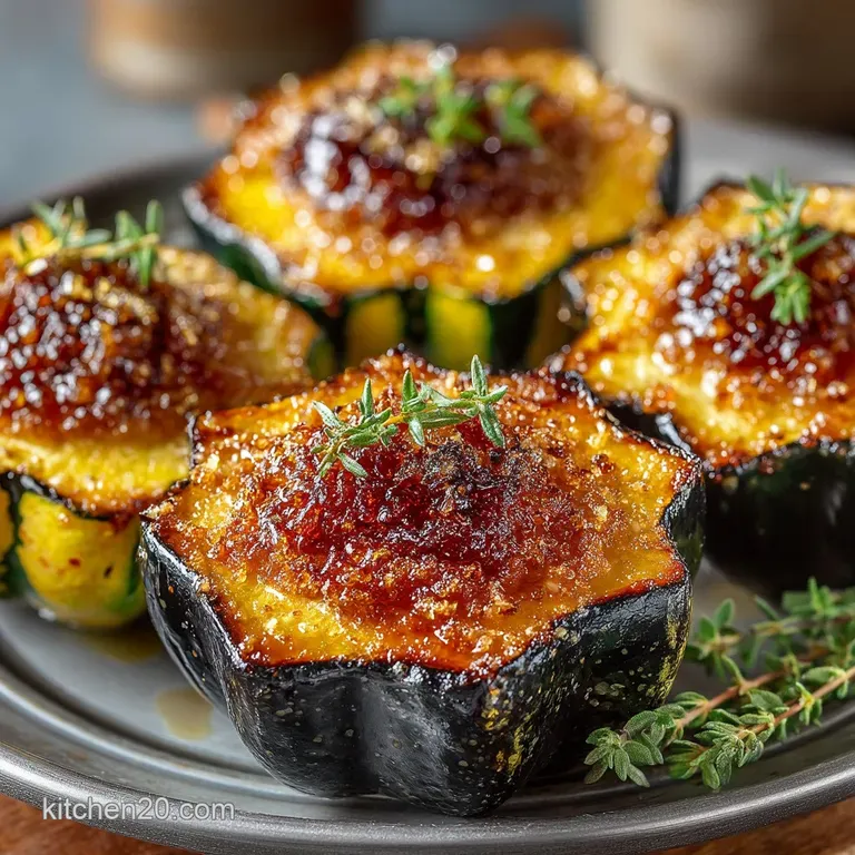 The Proper Autumnal Bake MapleKissed Acorn Squash with Brown Butter Glaze