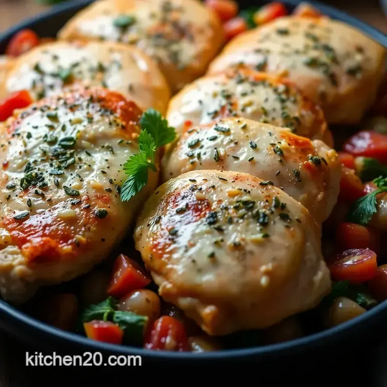Bruschetta Chicken Bliss presentation