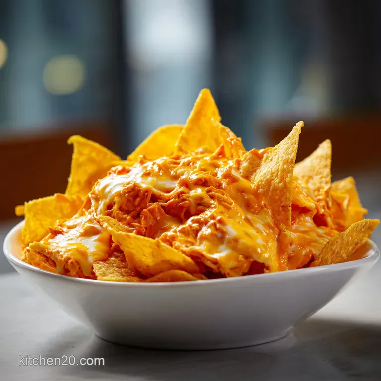 Buffalo Chicken Nachos: Loaded and Crispy