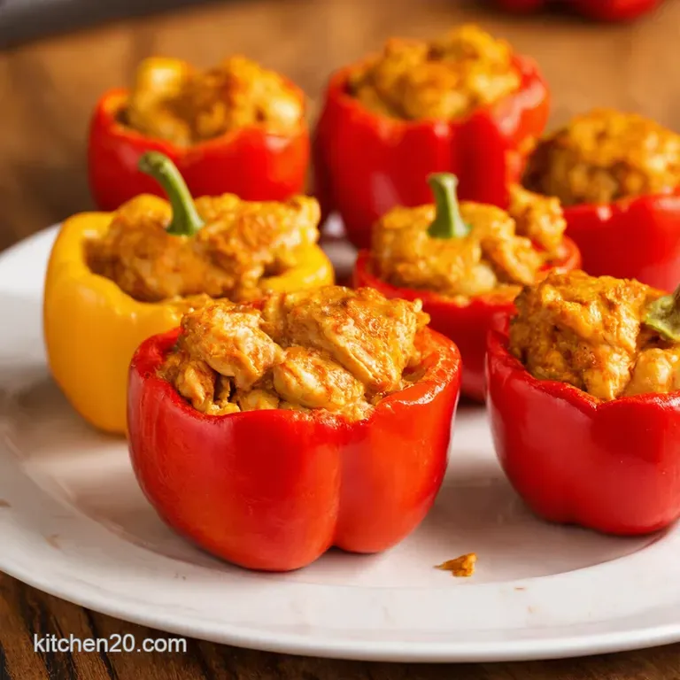 Buffalo Chicken Stuffed Peppers Wing Night Meets Pepper Power presentation