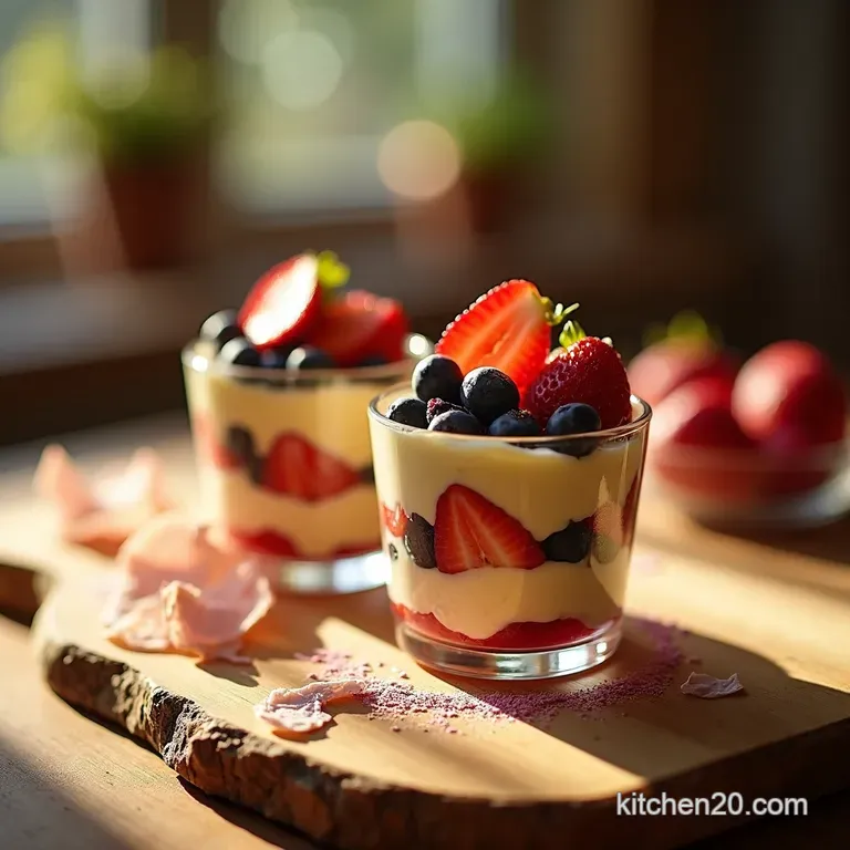 Buildyourown Breakfast Parfait Bar presentation