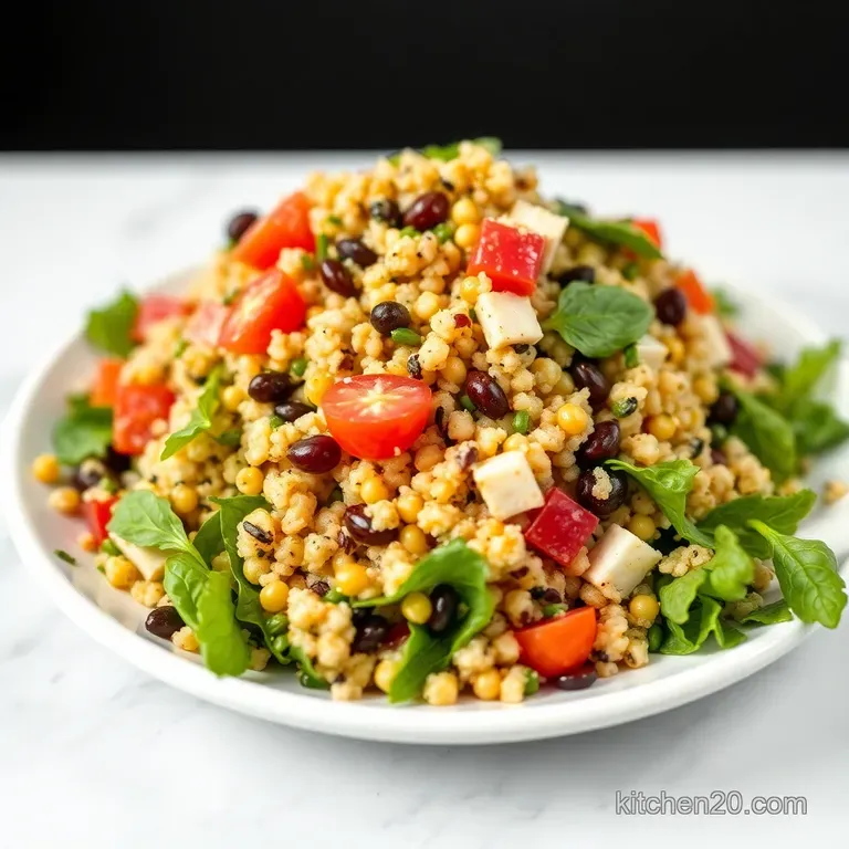 Bursting Mediterranean Quinoa Salad with Lemon-Herb Dressing