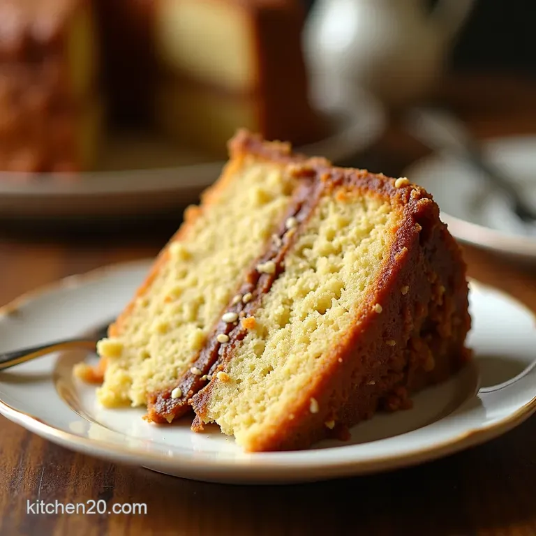 Butter Pecan Dream Cake presentation
