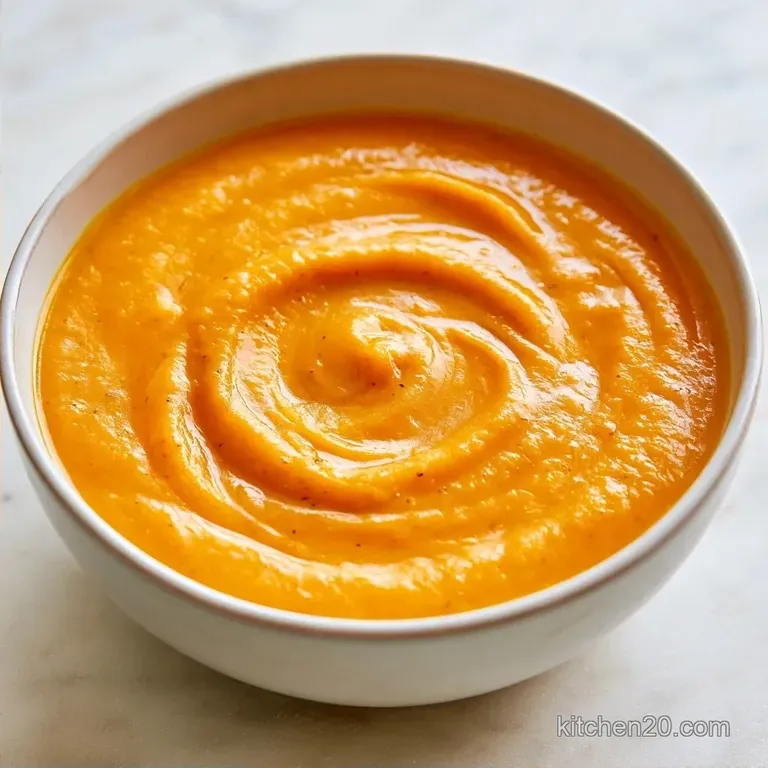 Butternut Squash Crockpot Soup with Apple
