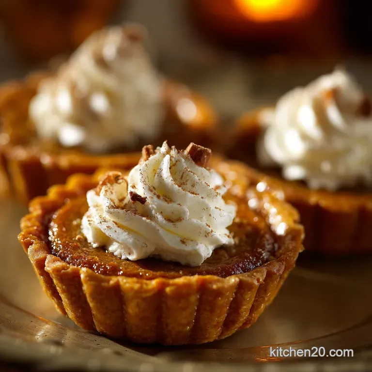 Cheeky Little Bites Ultimate Mini Spiced Pumpkin Pie Tarts presentation