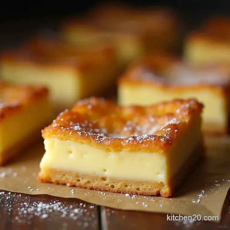 The Ultimate Cr&egrave;me P&acirc;tissi&egrave;re Squares Flaky Pastry Meets Silky Vanilla Dream presentation