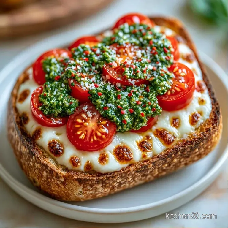 Two halves of a grilled panini on a white ceramic plate, accented by a side of fresh greens and a drizzle of oil.