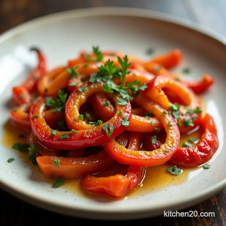 Caramelised Comfort Perfectly Sautéed Sweet Peppers and Onions
