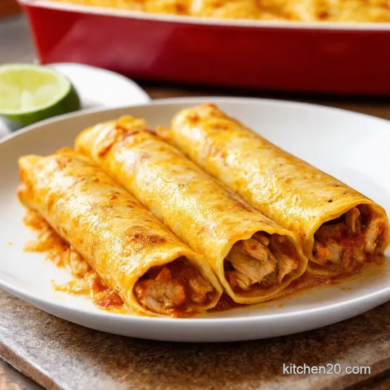 Cheaters Chicken Enchiladas Weeknight Winner presentation