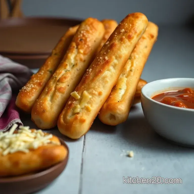Cheese-Stuffed Breadsticks: A Cheesy Delight presentation
