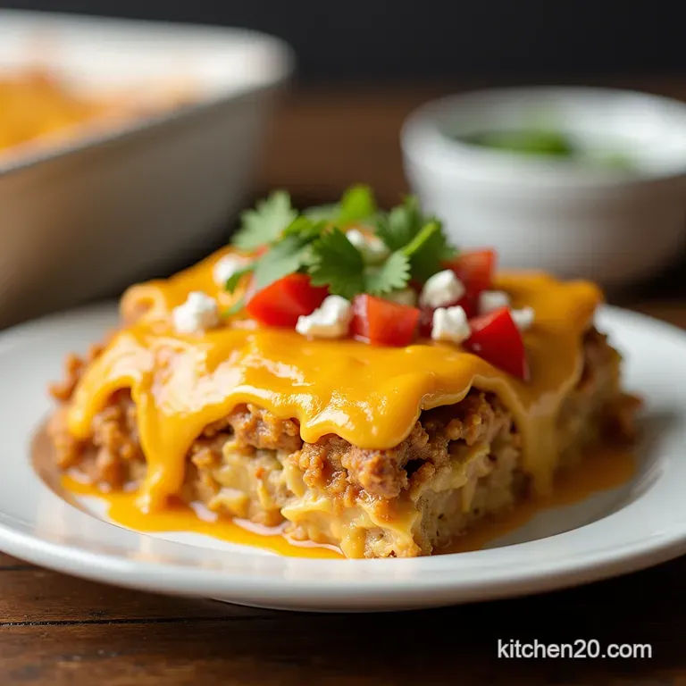 The Ultimate Cheesy Chicken Taco Bake