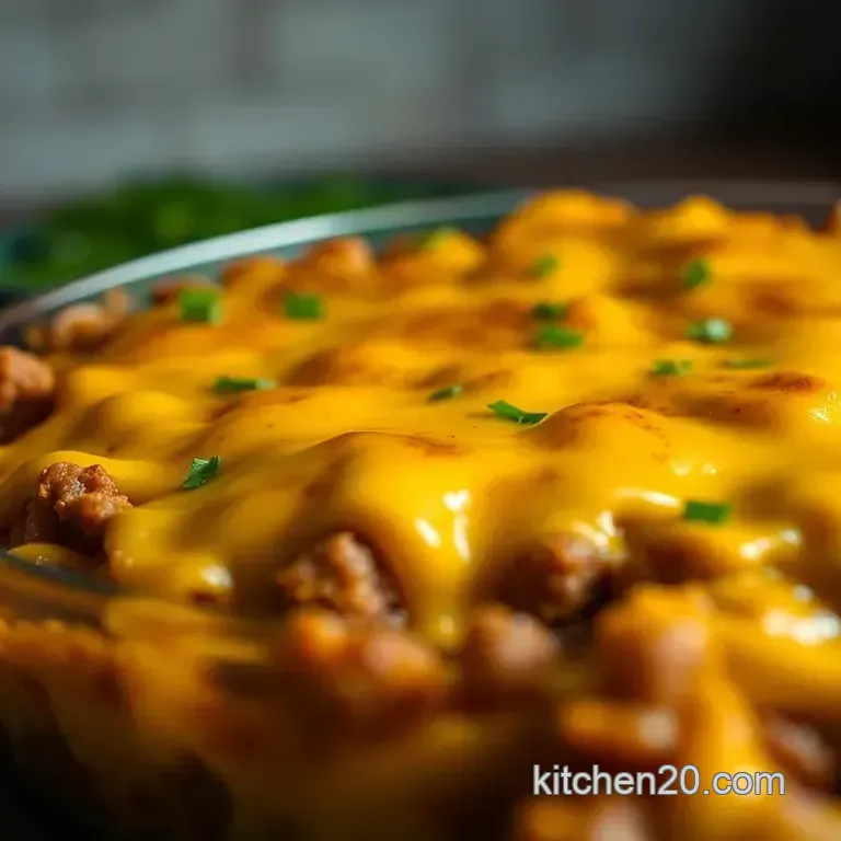 Cheesy Comfort: Ultimate Cheeseburger Casserole