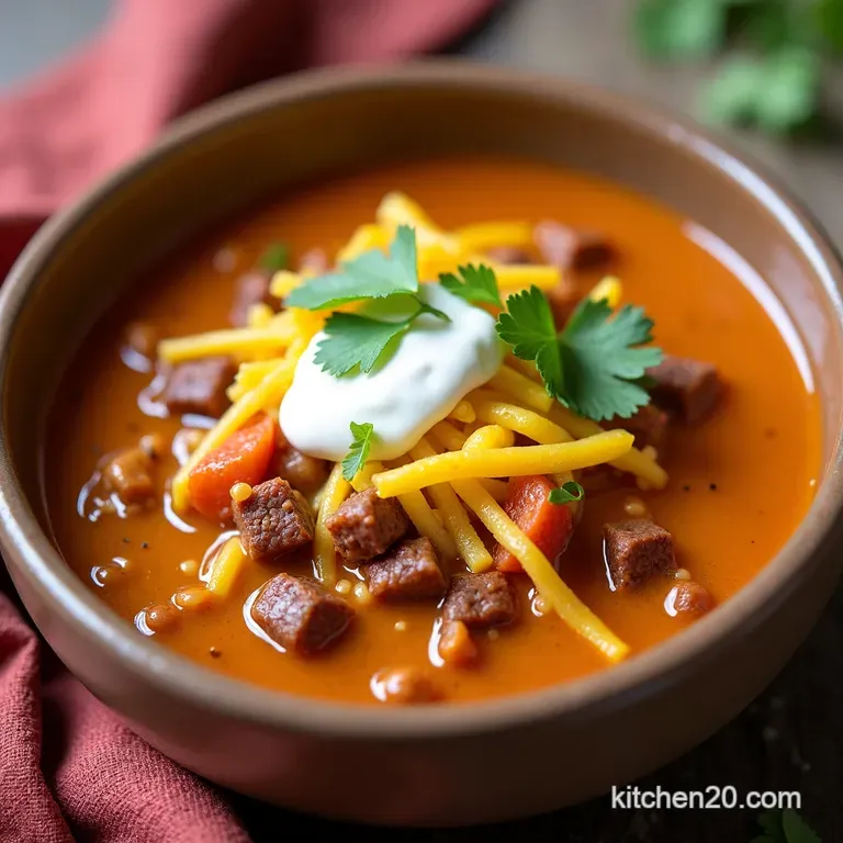Cheesy Fiesta Taco Soup