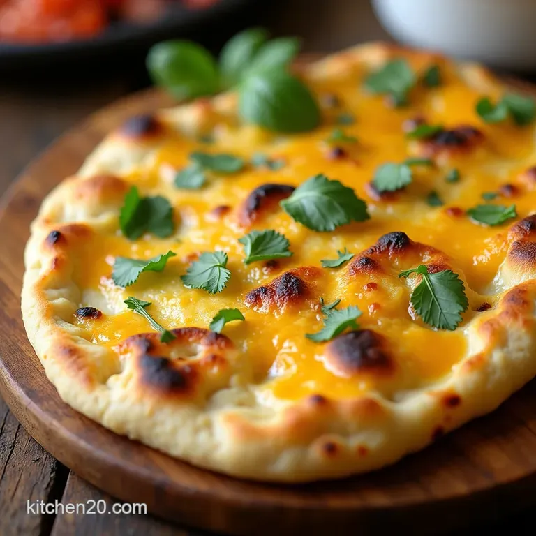 The Ultimate Cheesy Garlic Naan RestaurantQuality Flavour Home Kitchen Simplicity